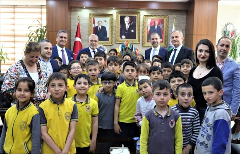 Kaymakamdan başkana ziyaret