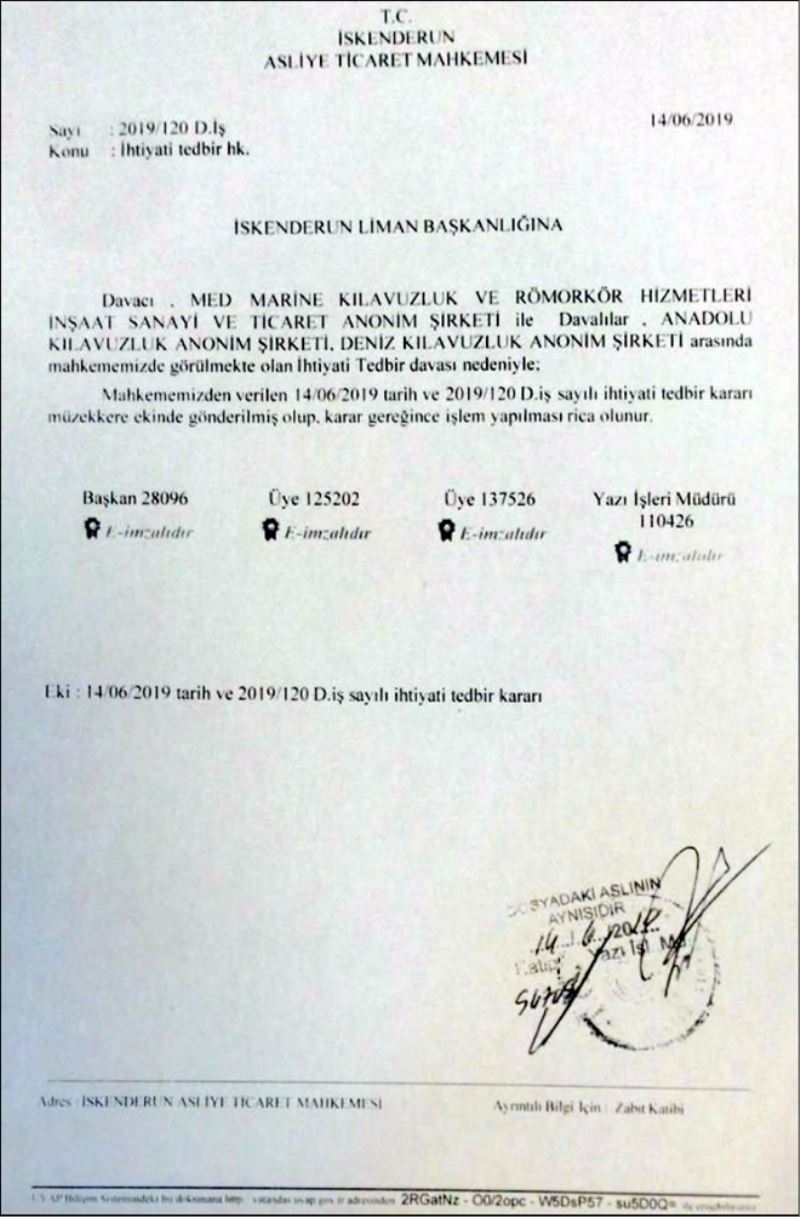 Körfez´de kılavuzluk ´hukuksal sorun´