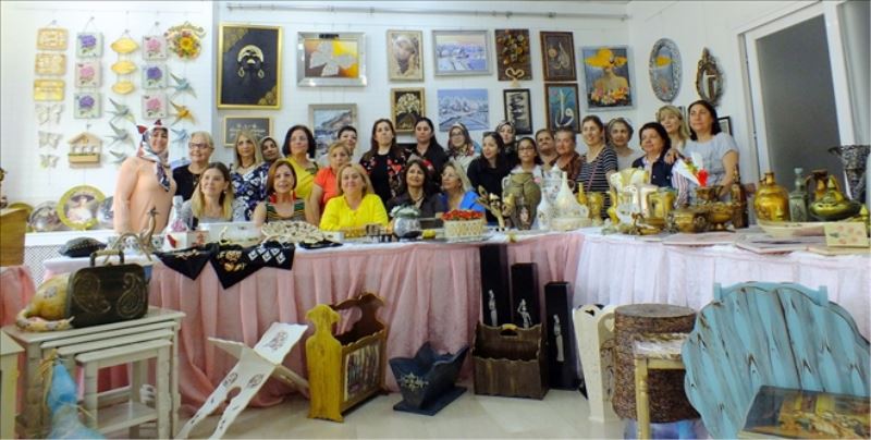 Kursiyerler, ürünlerini sergiledi
