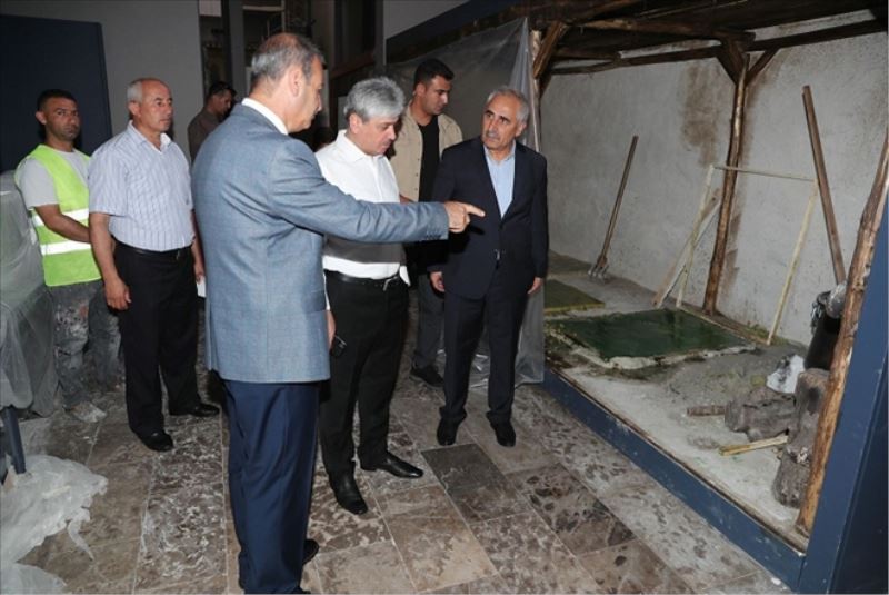Eski müze inşaatında inceleme