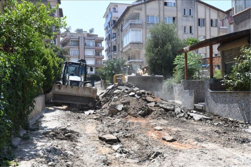 Antakya´da asfaltlama çalışması