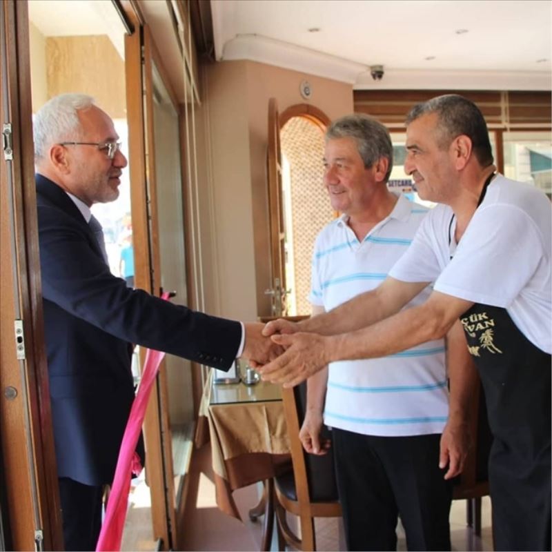 Esnaf ziyaretinde çalışmasını anlattı
