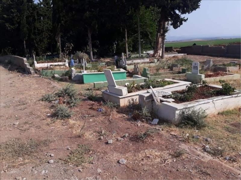 Mezara saldırıya 6 gözaltı