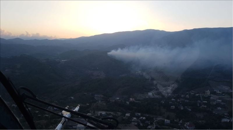 Antakya´da ot ve anız yangını