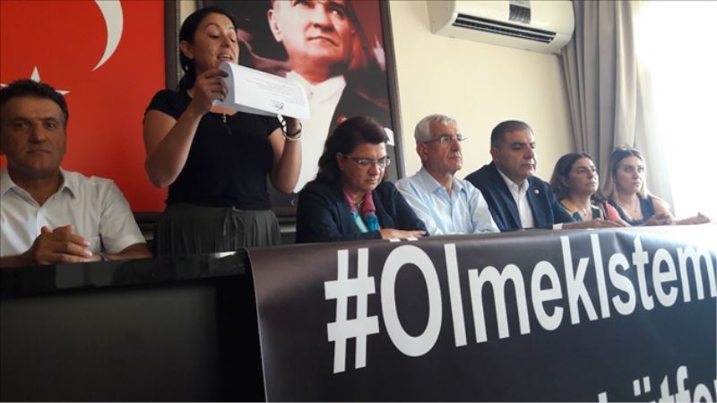 Arsuz CHP´de Emine Bulut cinayeti protestosu