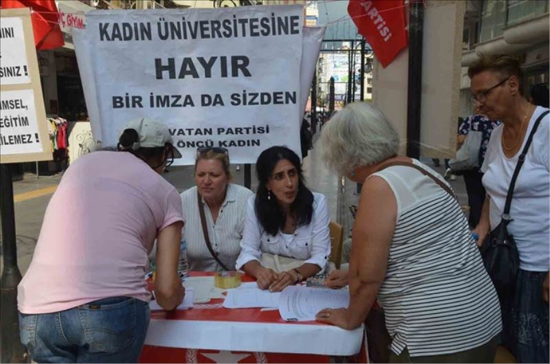 Kadın üniversitesine karşı ´imza´