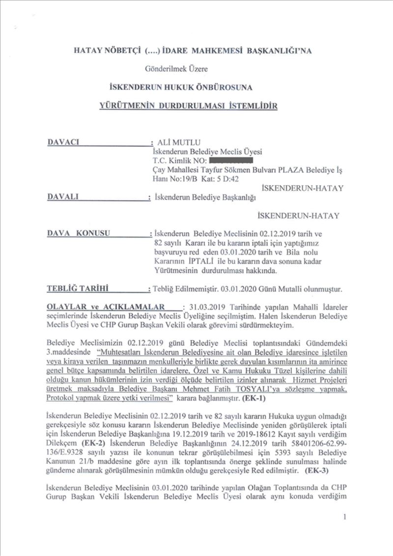 Gündeme alınmayan itirazlar yargıda