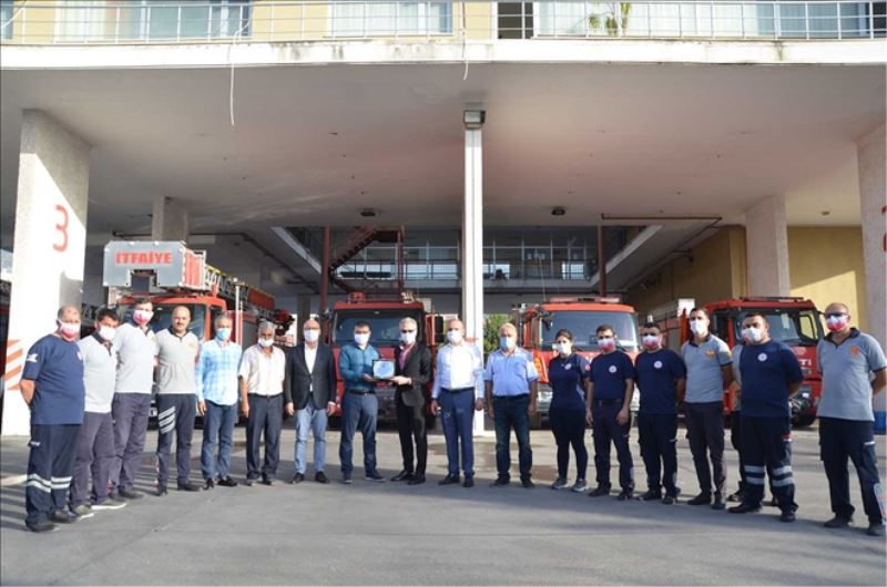 İtfaiyecilere teşekkür ziyareti