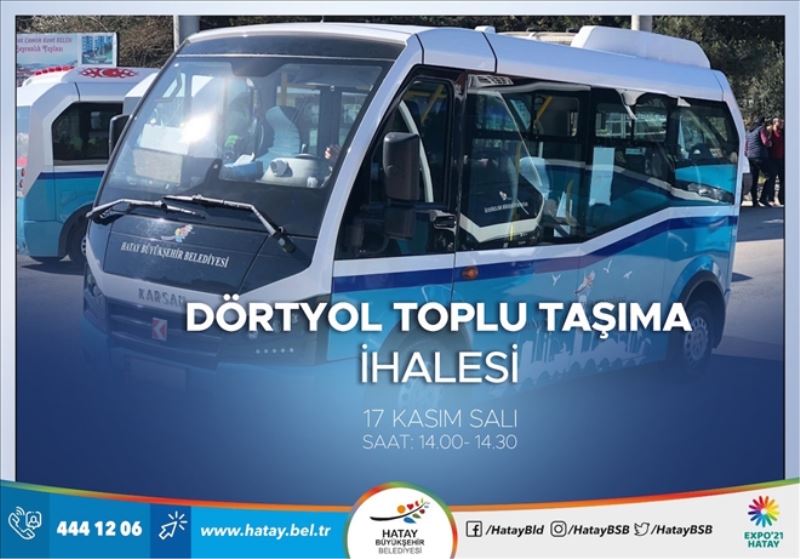Dörtyol´da toplu taşıma ihalesi