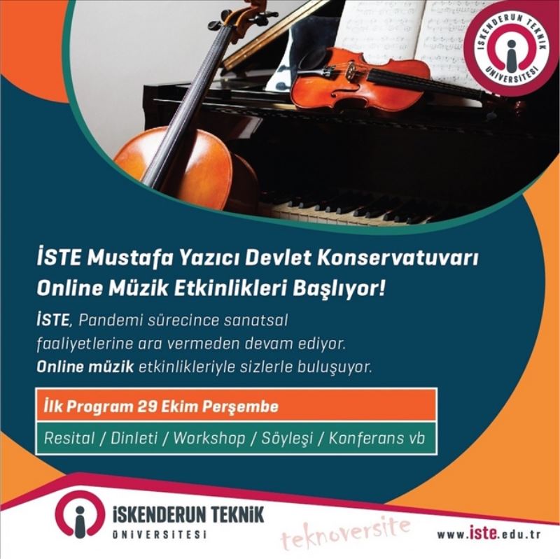 Konservatuvardan online sanat etkinliği