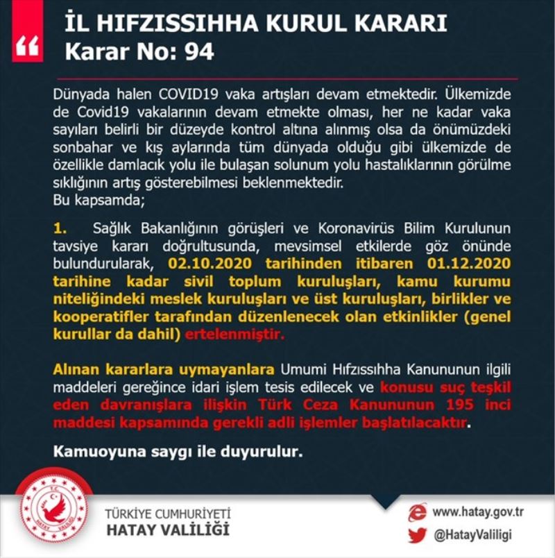 Sivil toplum etkinliklere yeniden kısıtlama