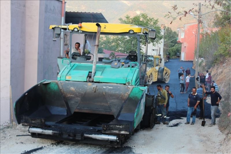 Yaylada asfalt çalışması