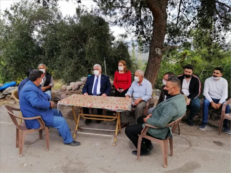 Milletvekilinden karantina altındaki mahallede inceleme