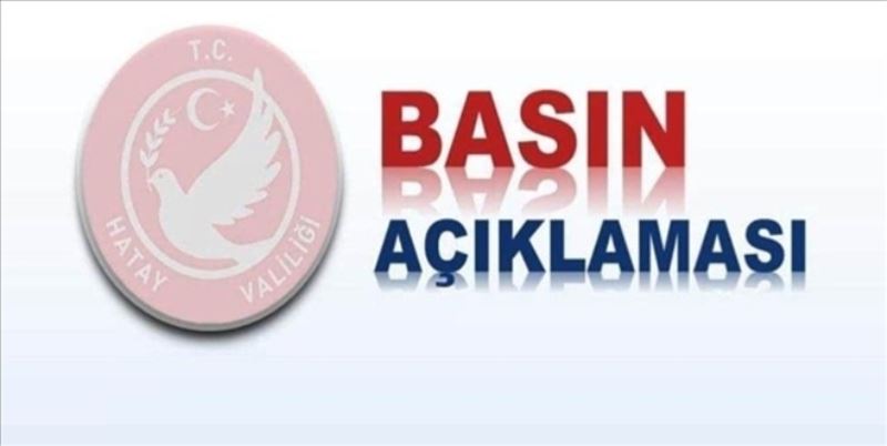 Valilikten Amanos açıklaması