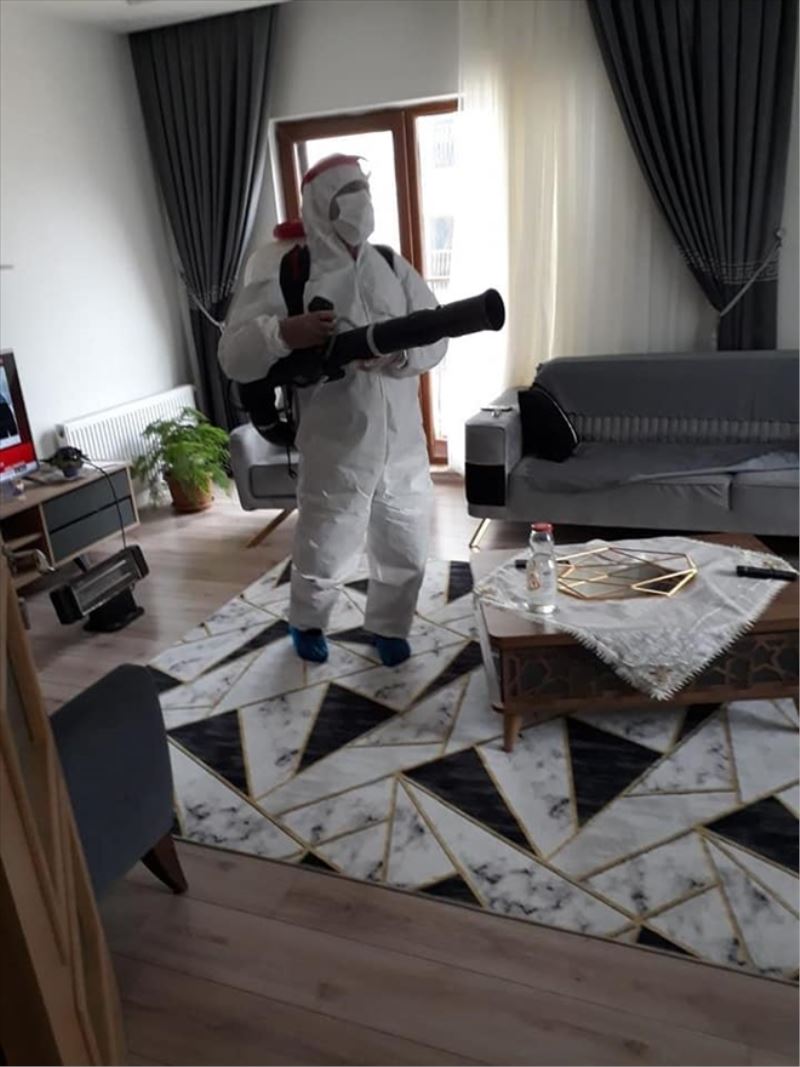 Korona hastalarının evine dezenfekte
