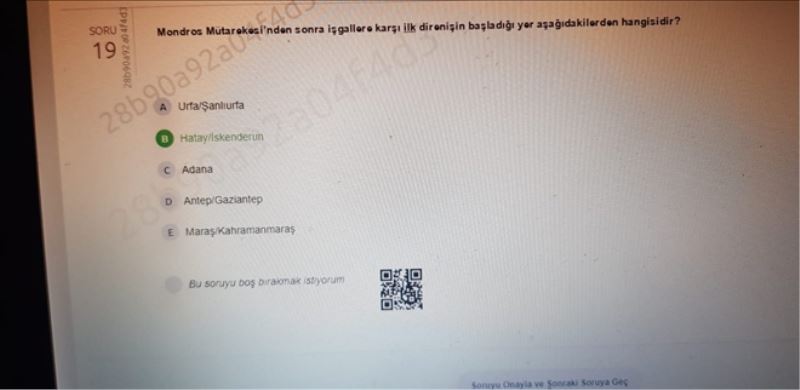 AÖF´ten ´ilk kurşun´ sorusu