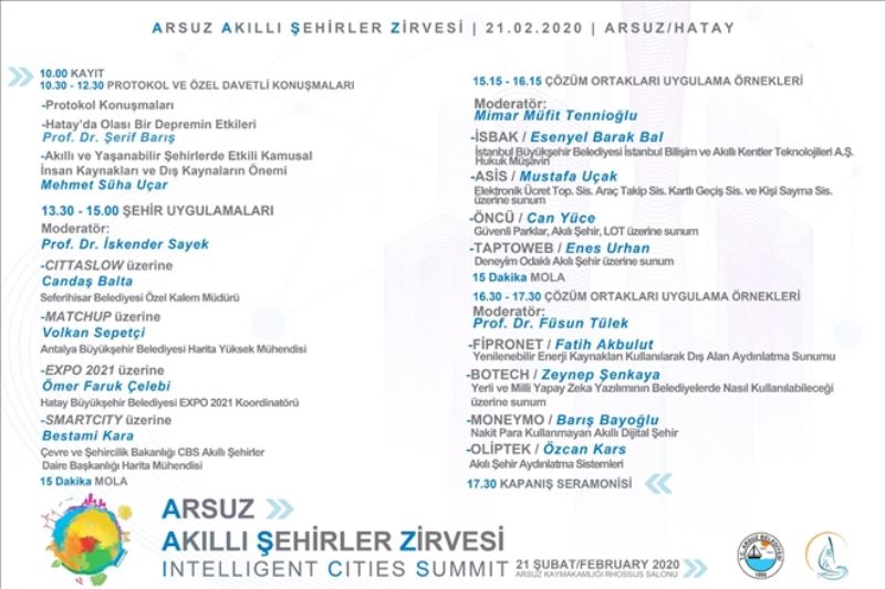 Arsuz´da Akıllı/Yavaş Kent Zirvesi