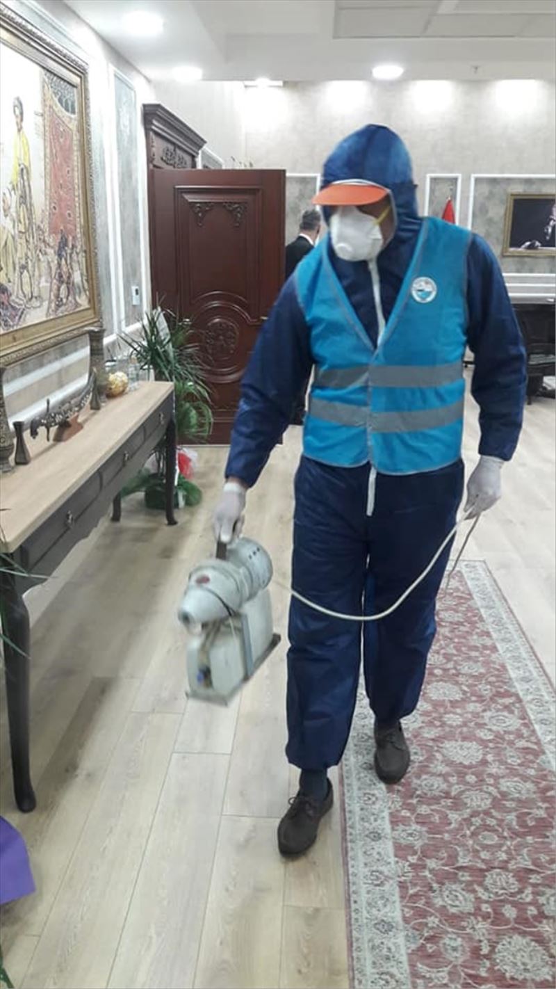 Arsuz´da koronavirüs ilaçlaması