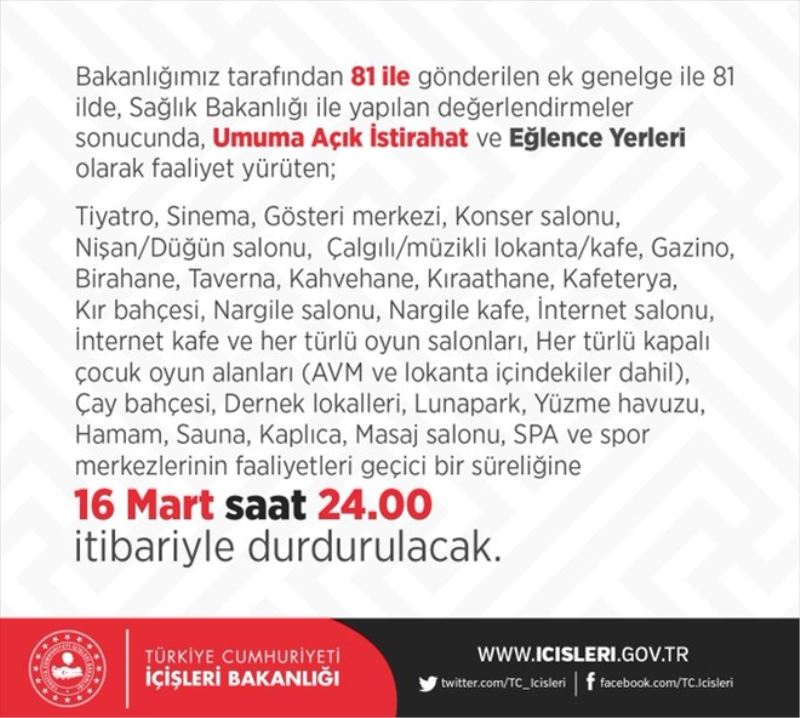 Korona önlemleri genişletiliyor