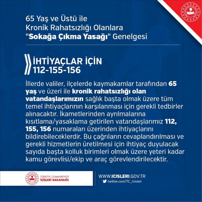 65 yaş üstüne istisna geldi