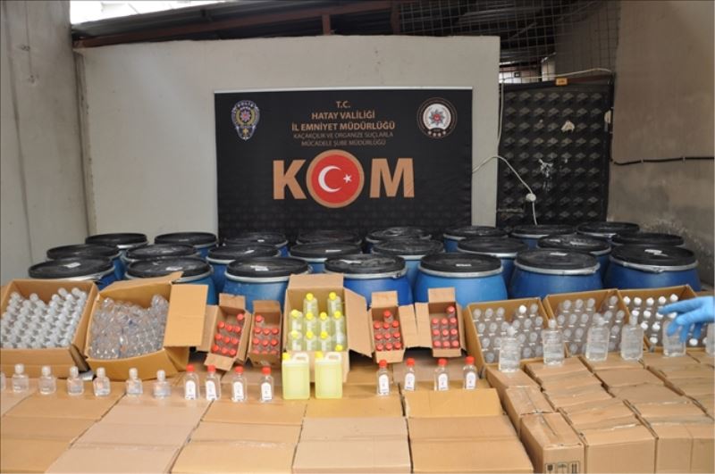 6,5 ton sahte dezenfektana el konuldu