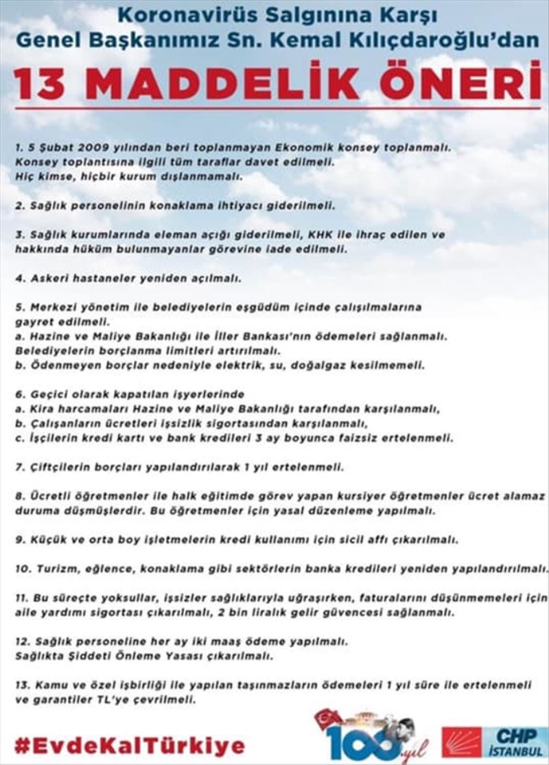 Mansuroğlu´dan 13 maddelik bildirge hatırlatması