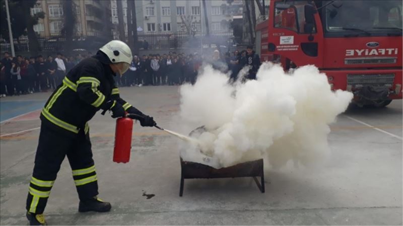 Yangına birlikte müdahale ettiler