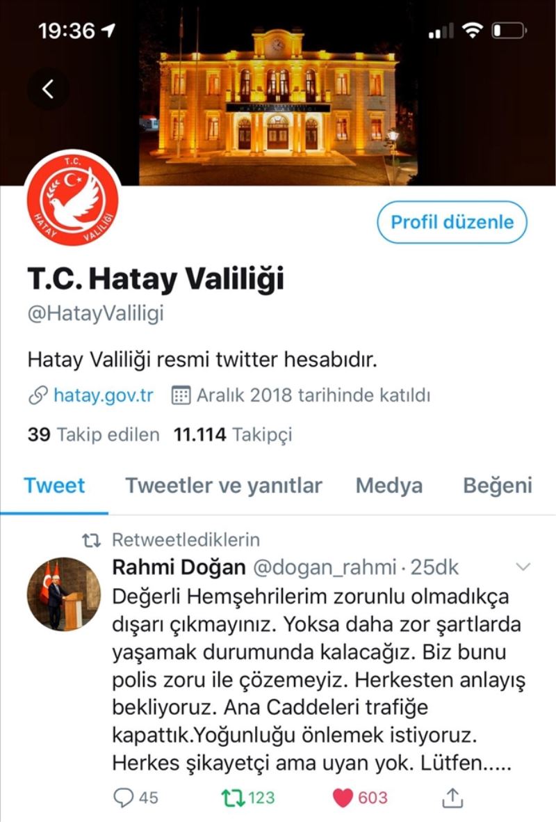 Ana caddeler trafiğe kapatıldı