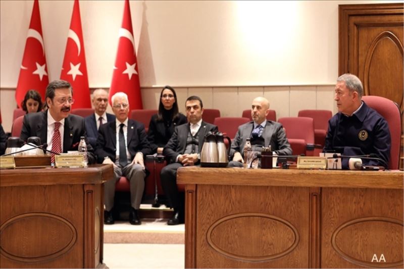 Bakan Akar TOBB heyetiyle