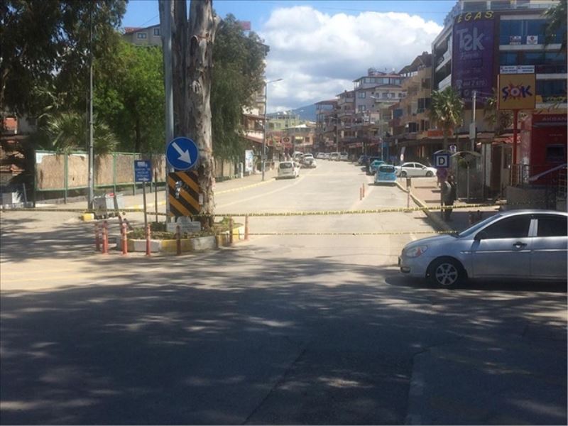 Arsuz´un ana caddesi de kapatıldı