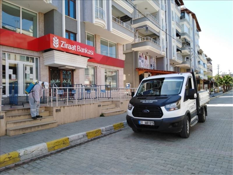 Sokak yasağında dezenfeksiyon