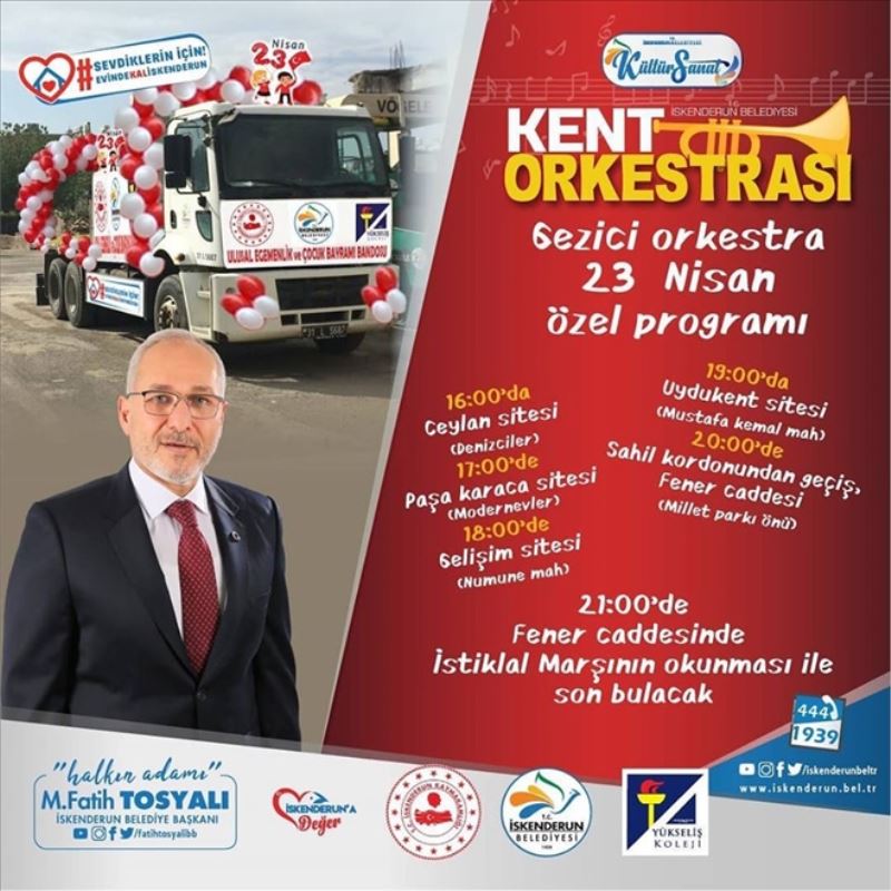 Gezici orkestrayla 23 Nisan konseri