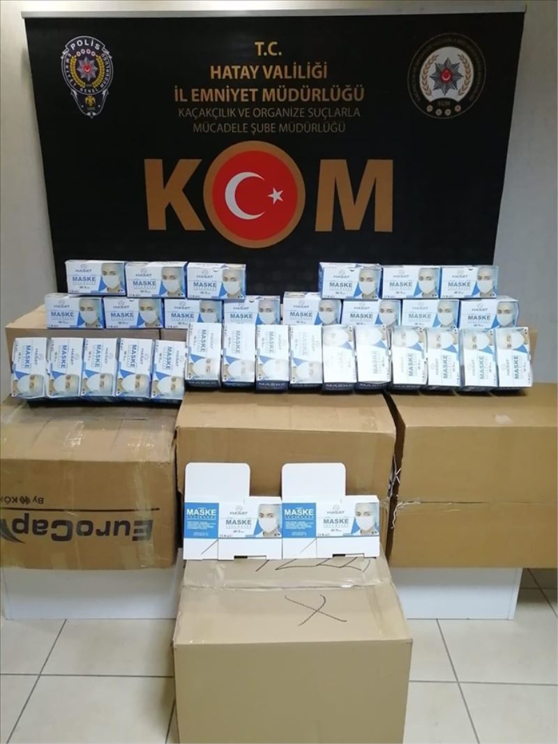 14 bin kaçak maske Sağlık Müdürlüğüne teslim