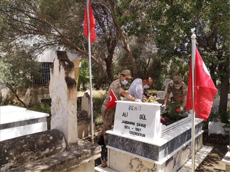 Bayram öncesi şehitlik ziyareti ve bakımı