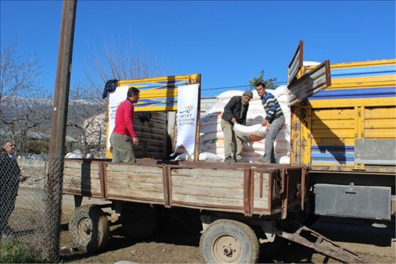 Meralara 25 ton gübre desteği