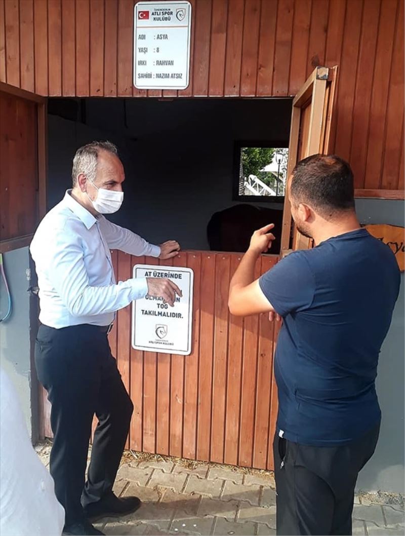 Atlı spor kulübüne kaymakam ziyareti