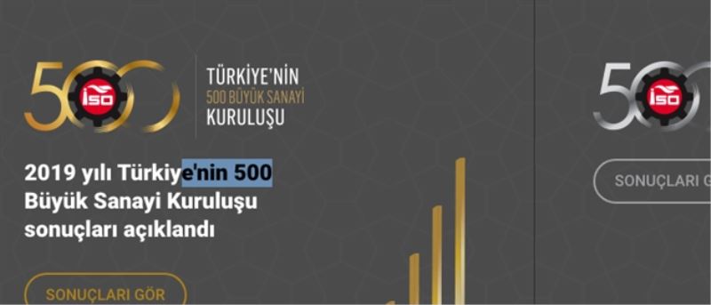 İSO´nun ´en büyük´ler listesinde Hatay´dan 10 firma
