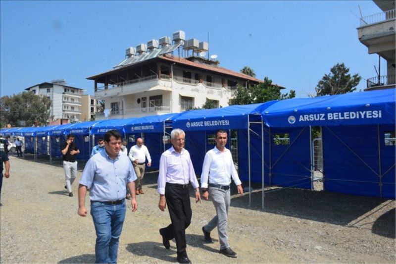 Arsuz´da fuar hazırlığı