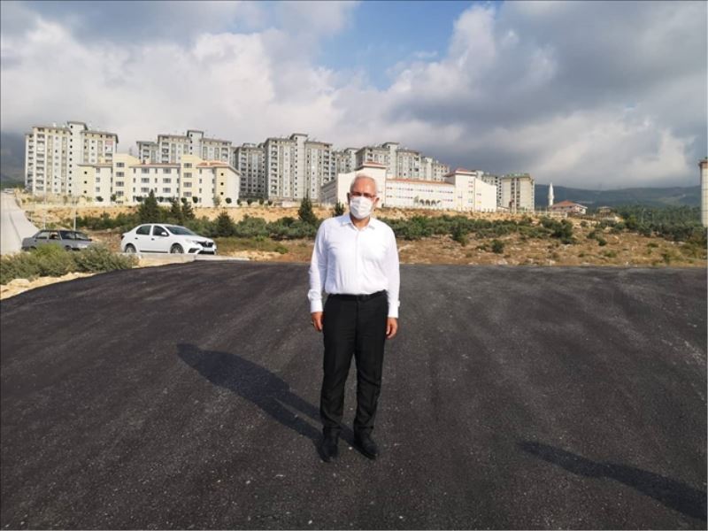TOKİ yoluna asfaltlama