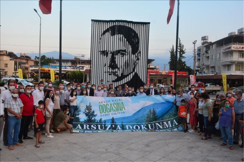 Arsuz ‘doğamıza dokunmayın´ dedi