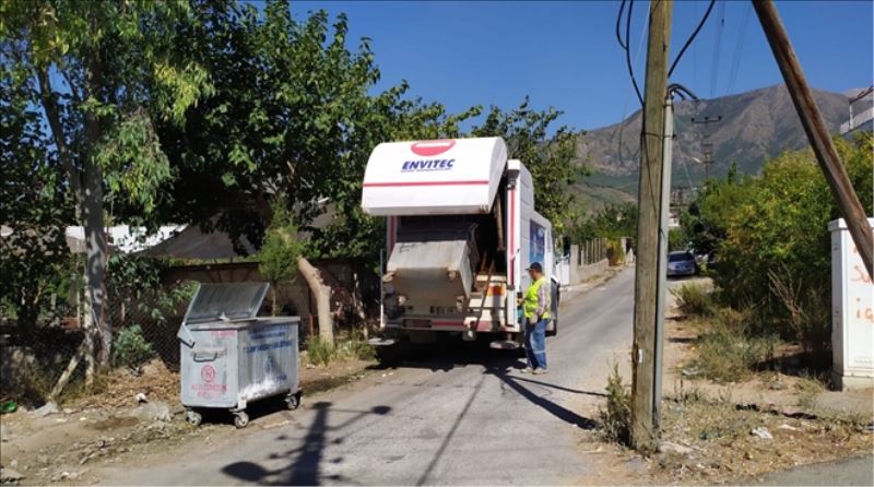 Çöp konteynırlarına dezenfekte