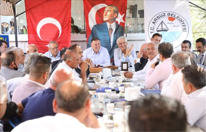 Arsuz´da 38 muhtarla buluştu