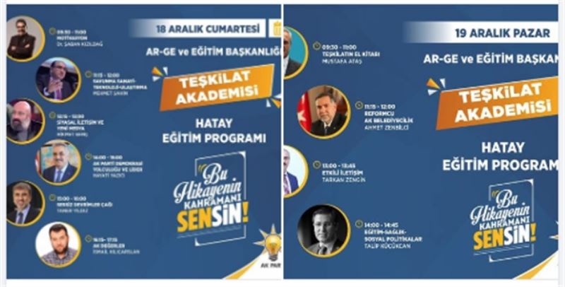 AKP´den Hatay´da ´teşkilat akademisi´