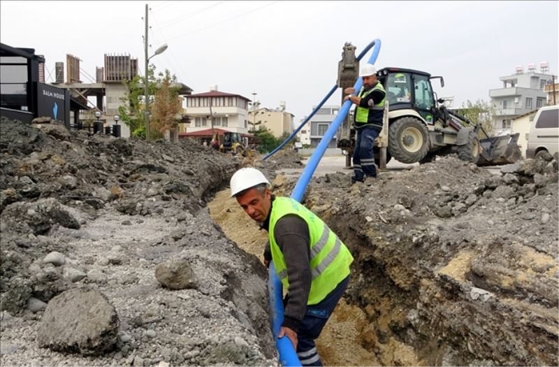 Karaağaç´ta 130 metrelik atık su hattı