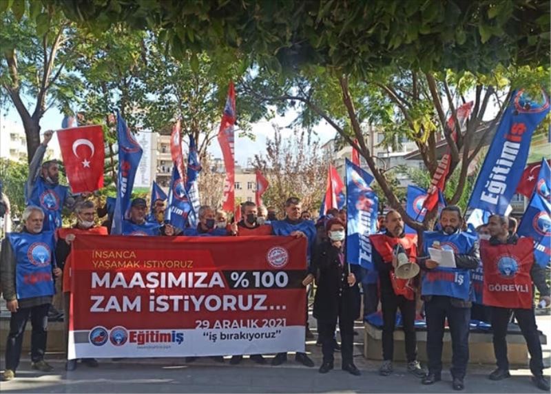 Eğitimciler iş bıraktı