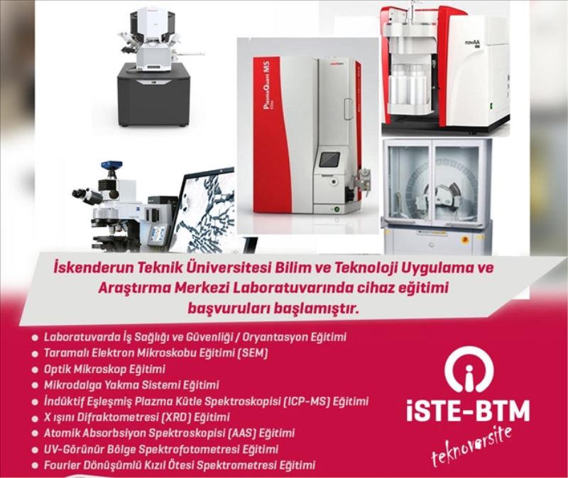 İSTE´te laboratuvar cihazları eğitimi