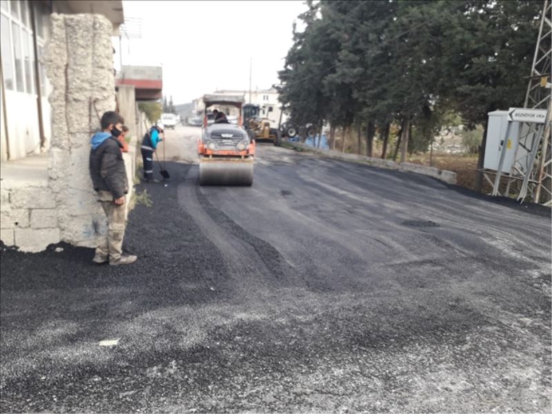 Antakya´´da asfaltlama sürüyor