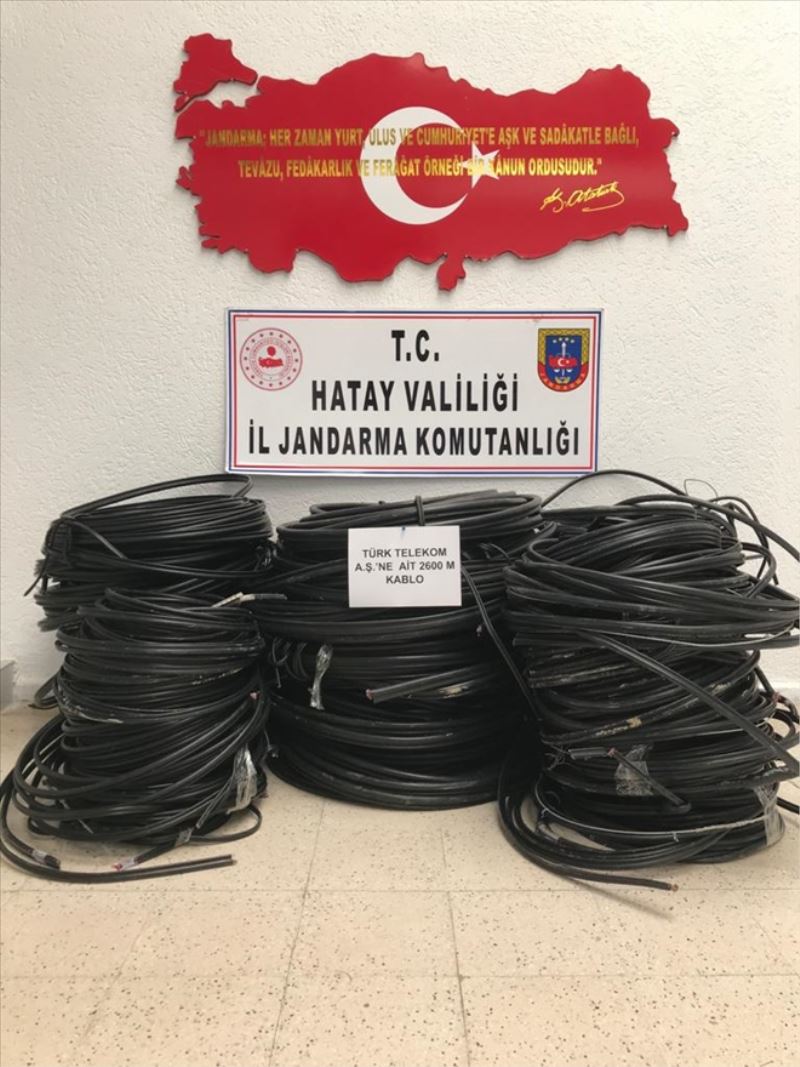 Kablo hırsızlığı aydınlatıldı