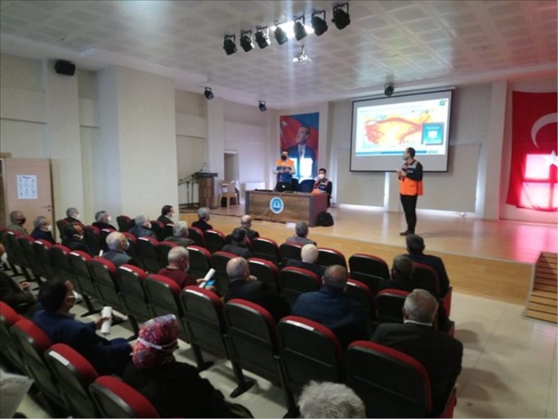Muhtara ´afet farkındalığı eğitimi´
