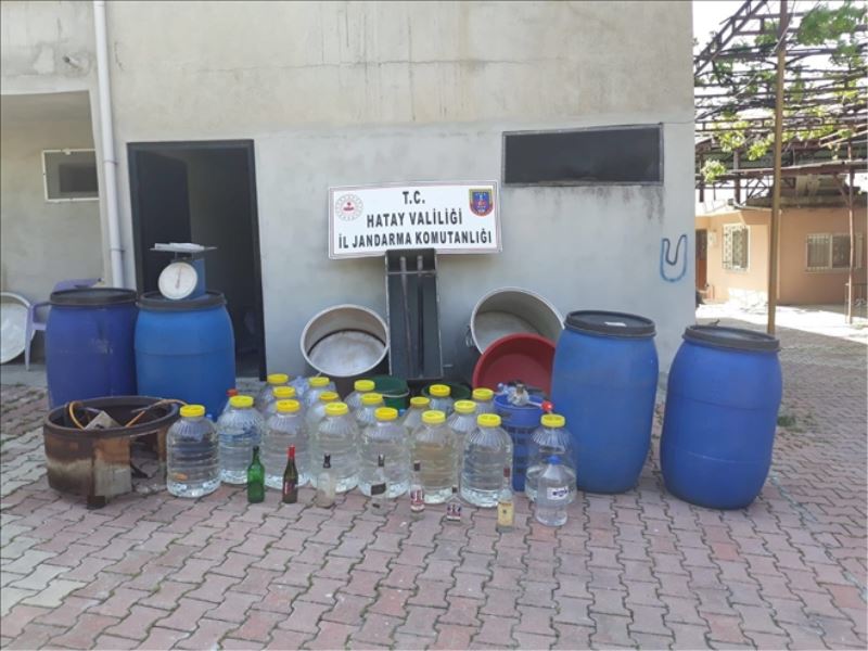 El yapımı 745 litre rakıya el konuldu